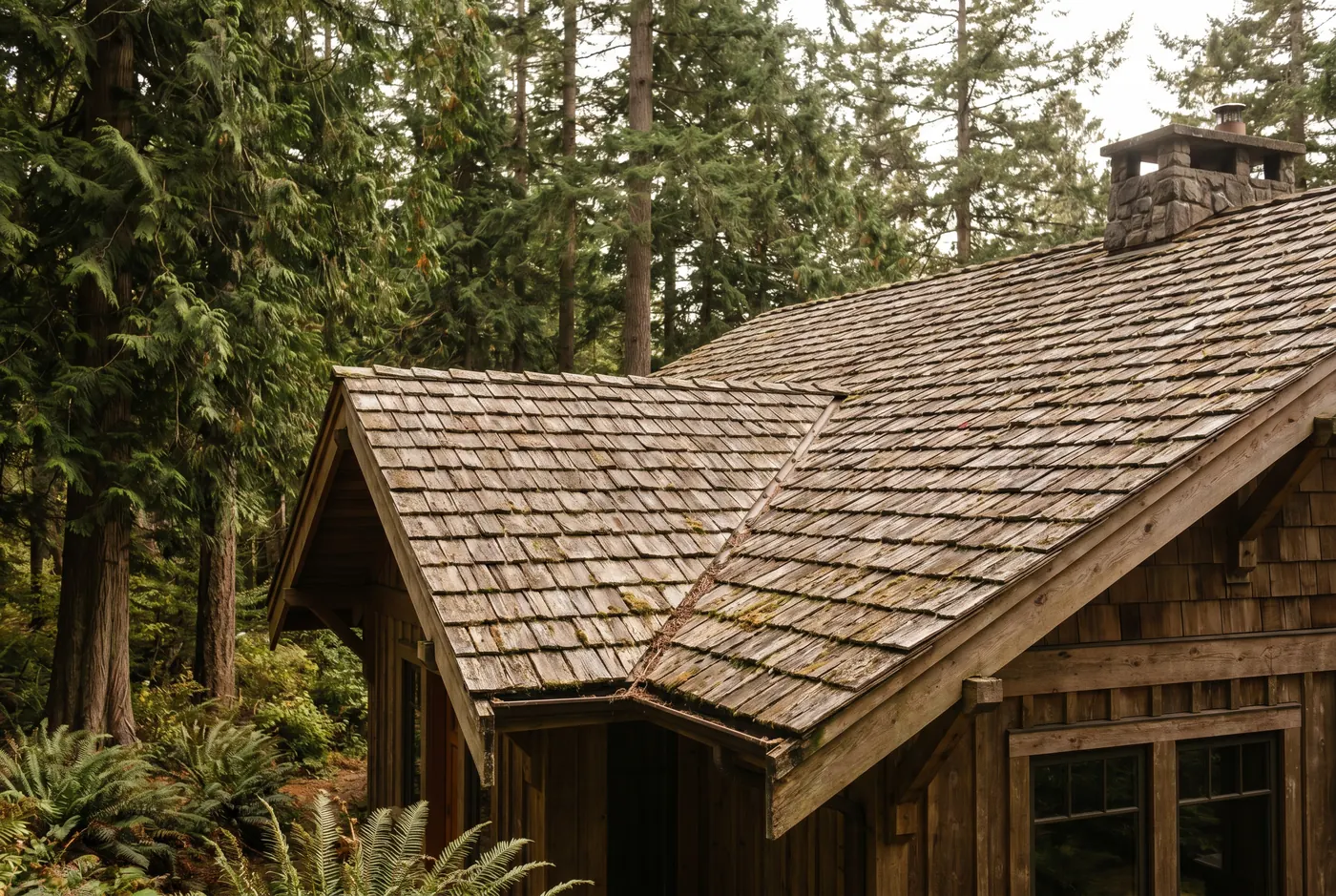 Cedar Shake Roofing in the San Juan Islands, Washington